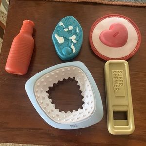 Lot of bark box super chewer toys